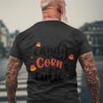 Candy Corn Cutie Halloween Quote V3 Men's Crewneck Short Sleeve Back Print T-shirt Gifts for Old Men