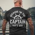 Im The Captain Boat Owner Boating Lover Boat Captain Men's T-shirt Back Print Gifts for Old Men
