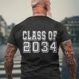 Class Of 2034 Grow With Me Tshirt Men's Crewneck Short Sleeve Back Print T-shirt Gifts for Old Men