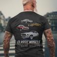 Classic Muscle Classic Sports Cars Tshirt Men's Crewneck Short Sleeve Back Print T-shirt Gifts for Old Men