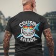 Cousin Shark Sea Animal Underwater Shark Lover Men's Crewneck Short Sleeve Back Print T-shirt Gifts for Old Men