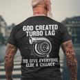 Created Turbo Lag Men's Crewneck Short Sleeve Back Print T-shirt Gifts for Old Men