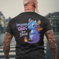 Cute Dragons Are A Girls Best Friend Men's Crewneck Short Sleeve Back Print T-shirt Gifts for Old Men