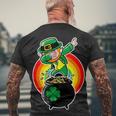 Dabbing Leprechaun Funny Irish Dab St Patricks Day Tshirt Men's Crewneck Short Sleeve Back Print T-shirt Gifts for Old Men