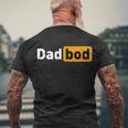 Dad Bod Classic Style Father’S Day Shirt Daddy Tshirt Men's Crewneck Short Sleeve Back Print T-shirt Gifts for Old Men