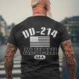 Dd 214 Alumni Usa Tshirt Men's Crewneck Short Sleeve Back Print T-shirt Gifts for Old Men