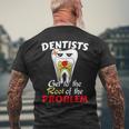 Dentist Root Canal Problem Quote Pun Humor Men's Back Print T-shirt Gifts for Old Men