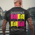 Dissent Is Patriotic Reproductive Rights Feminist Rights Men's Crewneck Short Sleeve Back Print T-shirt Gifts for Old Men