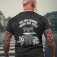 Do No Harm Take No Shit Men's Crewneck Short Sleeve Back Print T-shirt Gifts for Old Men