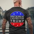 Dont Blame Me I Voted For Trump Pro Republican Men's Crewneck Short Sleeve Back Print T-shirt Gifts for Old Men