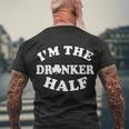 Im The Drunker Half Irish Shamrock St Patricks Day T-Shirt Men's T-shirt Back Print Gifts for Old Men