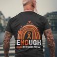 End Gun Violence Wear Orange V2 Men's Crewneck Short Sleeve Back Print T-shirt Gifts for Old Men