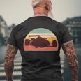 F1 Formula 1 Racing Car Retro Vintage Colors Men's Crewneck Short Sleeve Back Print T-shirt Gifts for Old Men