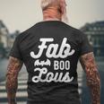 Fab Boo Lous Halloween Quote Men's Crewneck Short Sleeve Back Print T-shirt Gifts for Old Men