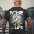 Father Son Best Friends For Life Autism Awareness Tshirt Men's Crewneck Short Sleeve Back Print T-shirt Gifts for Old Men
