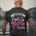 Feminist Christmas Lights And Reproductive Rights Pro Choice Funny Gift Men's Crewneck Short Sleeve Back Print T-shirt Gifts for Old Men