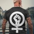 Feminist Womens Rights Feminism Symbol Tshirt Men's Crewneck Short Sleeve Back Print T-shirt Gifts for Old Men