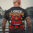 Firefighter Proud Firefighter Dad Men's T-shirt Back Print Gifts for Old Men