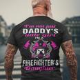 Firefighter Proud Daughter Of Firefighter Dad Firemans Girl Men's T-shirt Back Print Gifts for Old Men