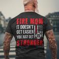Firefighter Proud Firefighter Mom Fire Mom Of A Fireman Mother V2 Men's T-shirt Back Print Gifts for Old Men