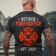 Firefighter Retired Firefighter V2 Men's T-shirt Back Print Gifts for Old Men
