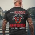 Firefighter Vintage Retired Firefighter Definition Only Happier Retire Men's T-shirt Back Print Gifts for Old Men