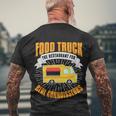 Food Truck Cool Gift Funny Connoisseur Quote Food Truck Lover Gift Men's Crewneck Short Sleeve Back Print T-shirt Gifts for Old Men