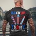 Fouth 4Th Of July Back Up Terry Put It In Reverse Men's Crewneck Short Sleeve Back Print T-shirt Gifts for Old Men