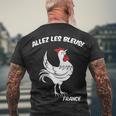 France Soccer World Allez Les Bleus Men's Crewneck Short Sleeve Back Print T-shirt Gifts for Old Men