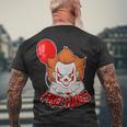 Free Hugs Scary Clown Funny Men's Crewneck Short Sleeve Back Print T-shirt Gifts for Old Men