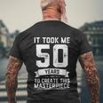 Funny 50 Years Old Joke 50Th Birthday Gag Idea Men's Crewneck Short Sleeve Back Print T-shirt Gifts for Old Men