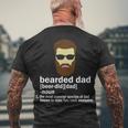Funny Bearded Dad Definition Tshirt Men's Crewneck Short Sleeve Back Print T-shirt Gifts for Old Men