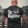 Funny Dog Father The Dogfather Tshirt Men's Crewneck Short Sleeve Back Print T-shirt Gifts for Old Men