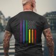 Gay Pride Lgbt Support Lgbtq Ally Bi Trans Pride Men's Crewneck Short Sleeve Back Print T-shirt Gifts for Old Men