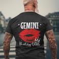 Gemini Birthday Women Queen Men's Crewneck Short Sleeve Back Print T-shirt Gifts for Old Men