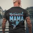Girls Birthday Mermaid Mama Matching Family For Mom Men's Crewneck Short Sleeve Back Print T-shirt Gifts for Old Men