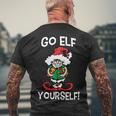 Go Elf Yourself Funny Christmas Tshirt Men's Crewneck Short Sleeve Back Print T-shirt Gifts for Old Men