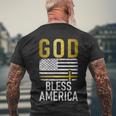 God Bless America Usa 4Th July Independence Gift Men's Crewneck Short Sleeve Back Print T-shirt Gifts for Old Men