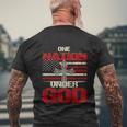 God Christian Us Flag Funny 4Th Of July Faith Men's Crewneck Short Sleeve Back Print T-shirt Gifts for Old Men