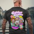 Golden Grams Cereal Tshirt Men's Crewneck Short Sleeve Back Print T-shirt Gifts for Old Men