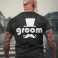 Groom Bachelor Party Tshirt Men's Crewneck Short Sleeve Back Print T-shirt Gifts for Old Men