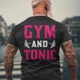 Gym And Tonic Workout Exercise Training Men's Back Print T-shirt Gifts for Old Men