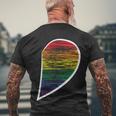 Halfheart Lgbt Gay Pride Lesbian Bisexual Ally Quote Men's Crewneck Short Sleeve Back Print T-shirt Gifts for Old Men