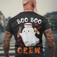 Halloween Nurse Boo Boo Crew Men's T-shirt Back Print Gifts for Old Men