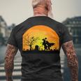 Headless Horseman Tshirt Men's Crewneck Short Sleeve Back Print T-shirt Gifts for Old Men
