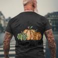 Hey There Pumpkin Thanksgiving Quote Men's Crewneck Short Sleeve Back Print T-shirt Gifts for Old Men