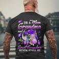 Im A Mom Grandma Great Grandma Mothers Day Butterfly Men's Crewneck Short Sleeve Back Print T-shirt Gifts for Old Men