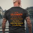 Im Not Clumsy Just The Floor Hates Me Men's Crewneck Short Sleeve Back Print T-shirt Gifts for Old Men