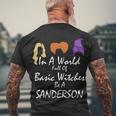 In A World Full Of Basic Witches Be A Sanderson Men's Crewneck Short Sleeve Back Print T-shirt Gifts for Old Men