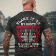 Its Better To Die On Your Feet V2 Men's Crewneck Short Sleeve Back Print T-shirt Gifts for Old Men